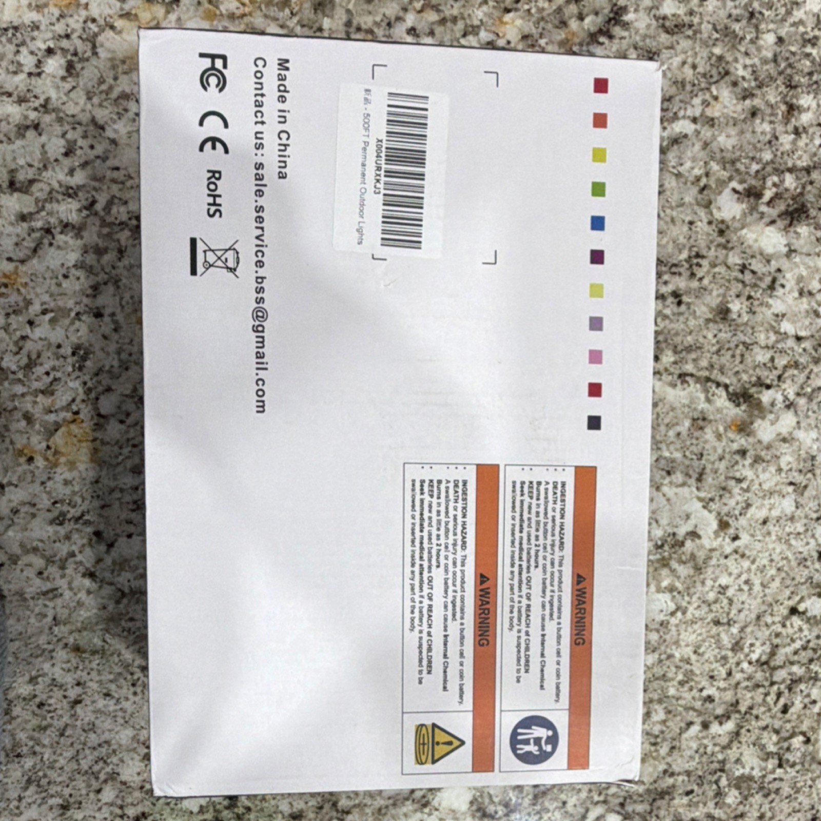 LED BLE RGB Multicolor 500FT Outdoor String Light App & Remote Control