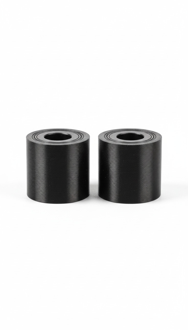 Muzzle Thread Protector 1/2x20 UNF – Smooth Round Plastic – Black – 2 Pack