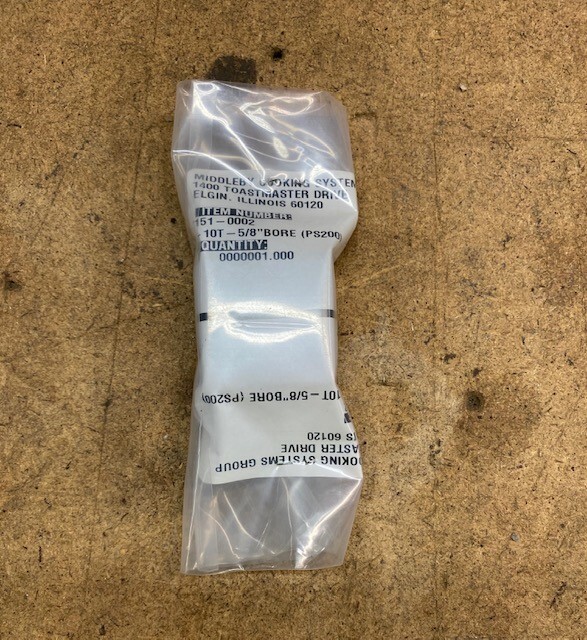Middleby Cooking Systems Item # 151-0002 5/8 Bore Sprocket
