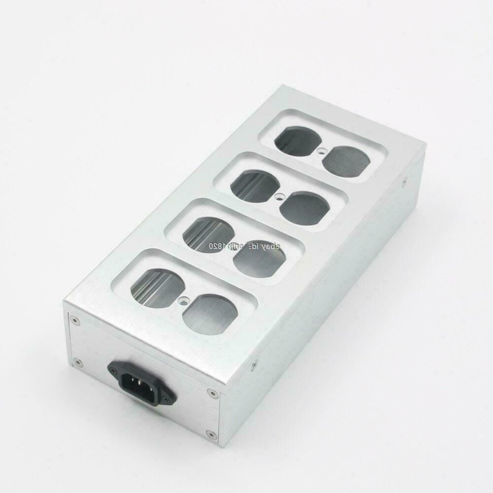 Full Aluminum HIFI Power Outlet Protective Case US Standard Power Socket Chassis