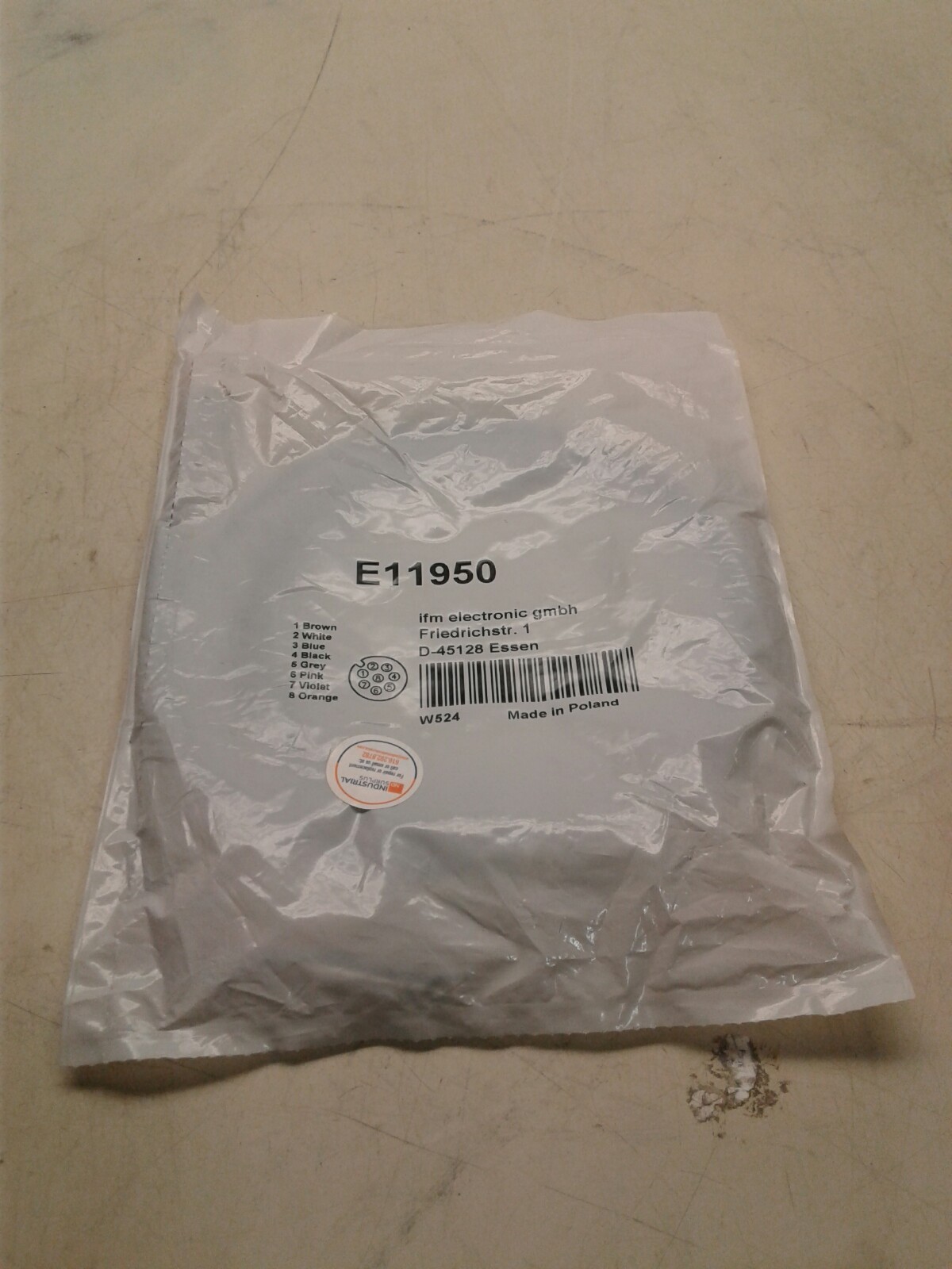 E11950 IFM Electronic Connector 8 Poles