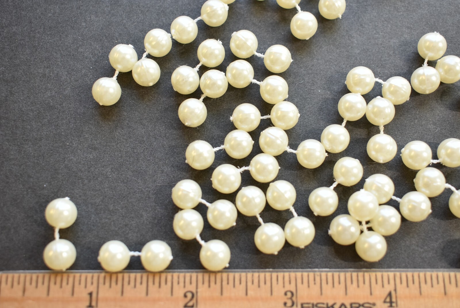 30 Large  1/4"  BEIGE Plastic Mono Eyes for Fly Tying