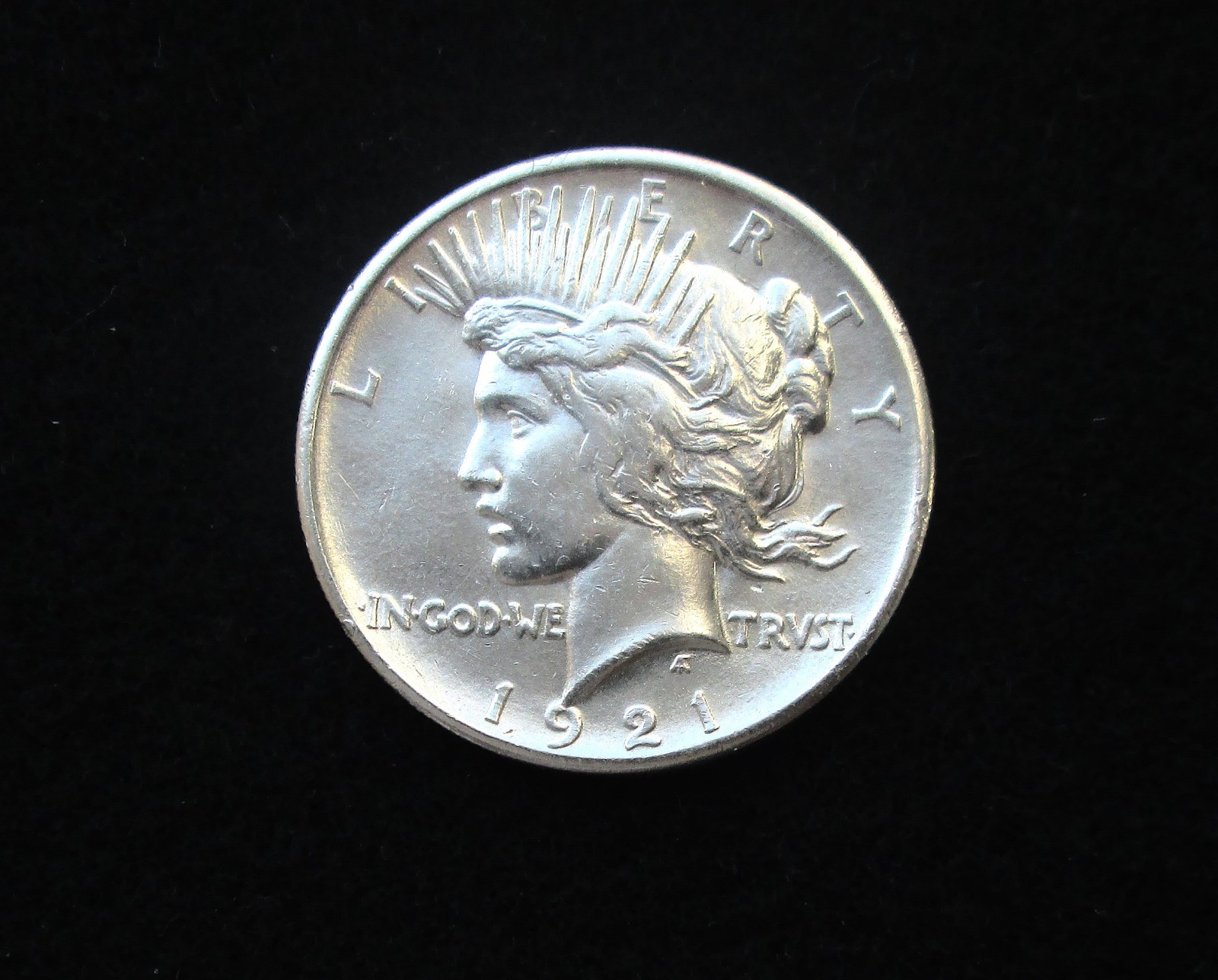 1921 Peace Dollar High Relief AU