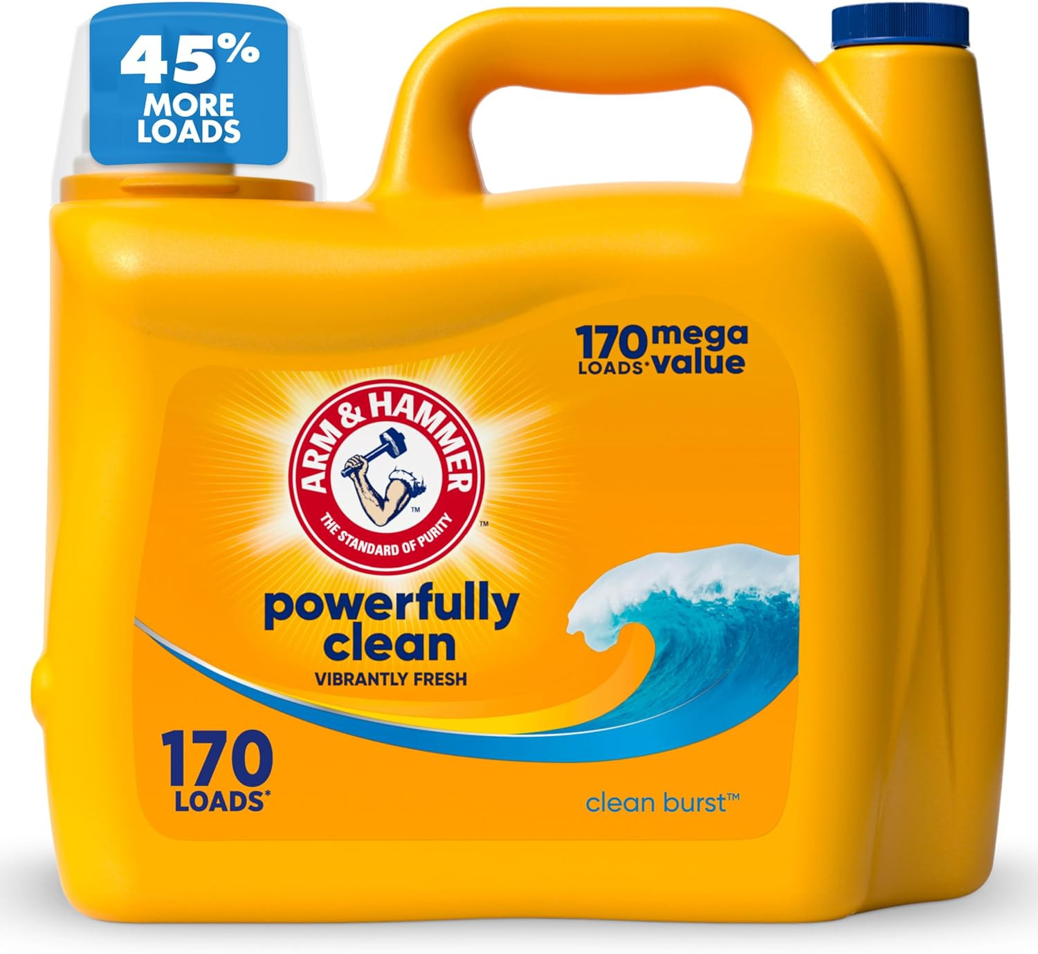 Clean Burst, 170 Loads Liquid Laundry Detergent, 170 Fl Oz