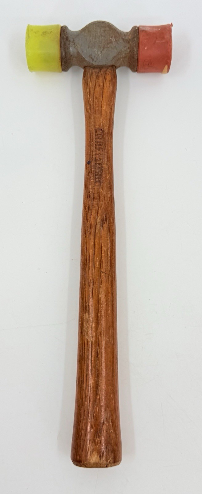 Craftsman 12 oz Dual Head Soft Face Hammer Item Wood Handle No. 38292 13” Vtg