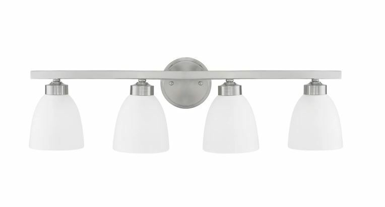 Capital Lighting Jameson 114341BN-333 Brushed Nickel 4-Light 29"W Vanity Light