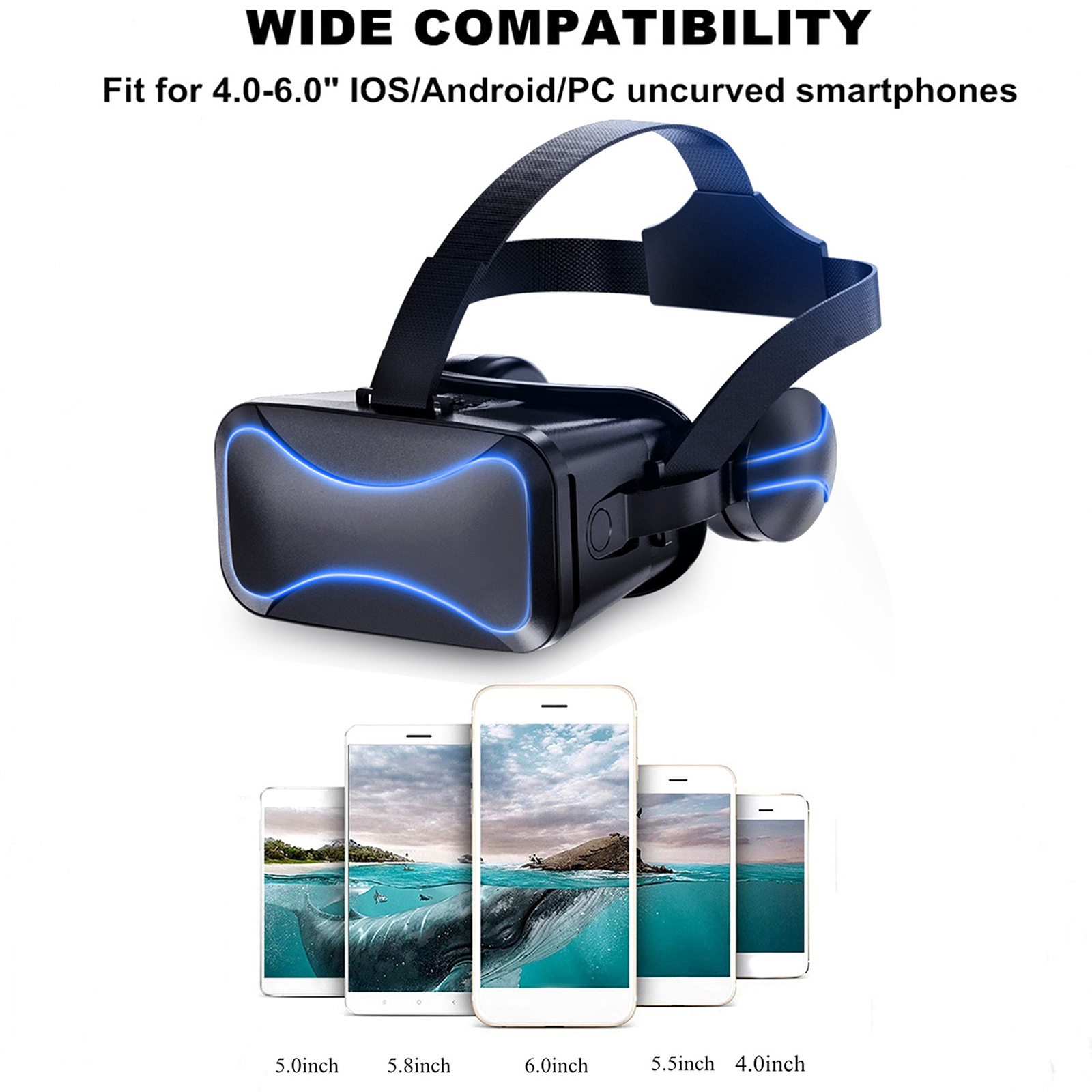 Wireless VR Headset Immersive VR Goggles for Kids 3D Virtual Reality Goggles