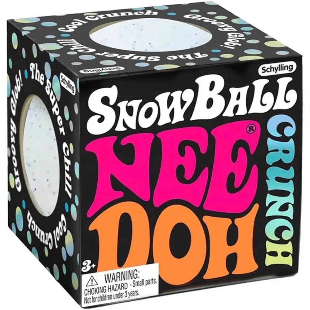 .-NeeDoh- Snow Ball Crunch Stress Relief Squishy Sensory Fidget Toy Gift