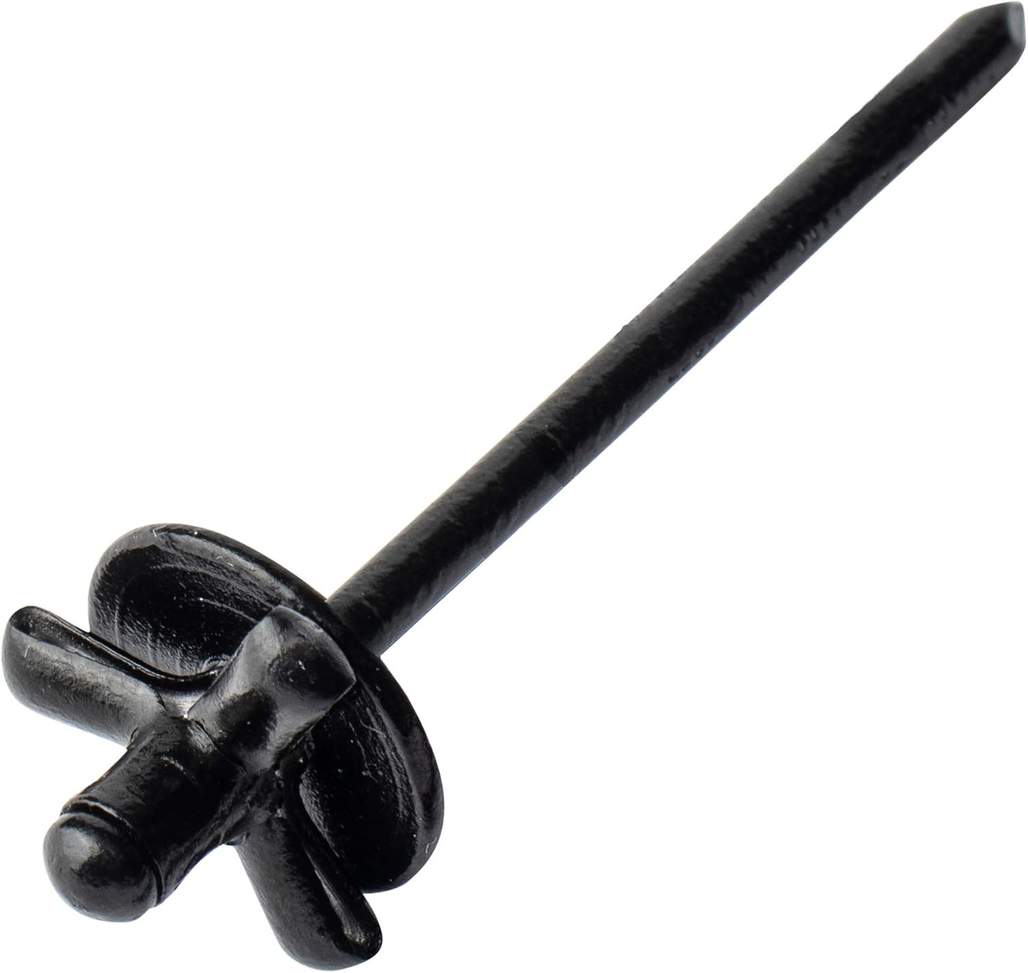 ISPINNER 50pcs 3/16" x 4/5" Large Head Tri-Fold Exploding 3/16 x 4/5, Black