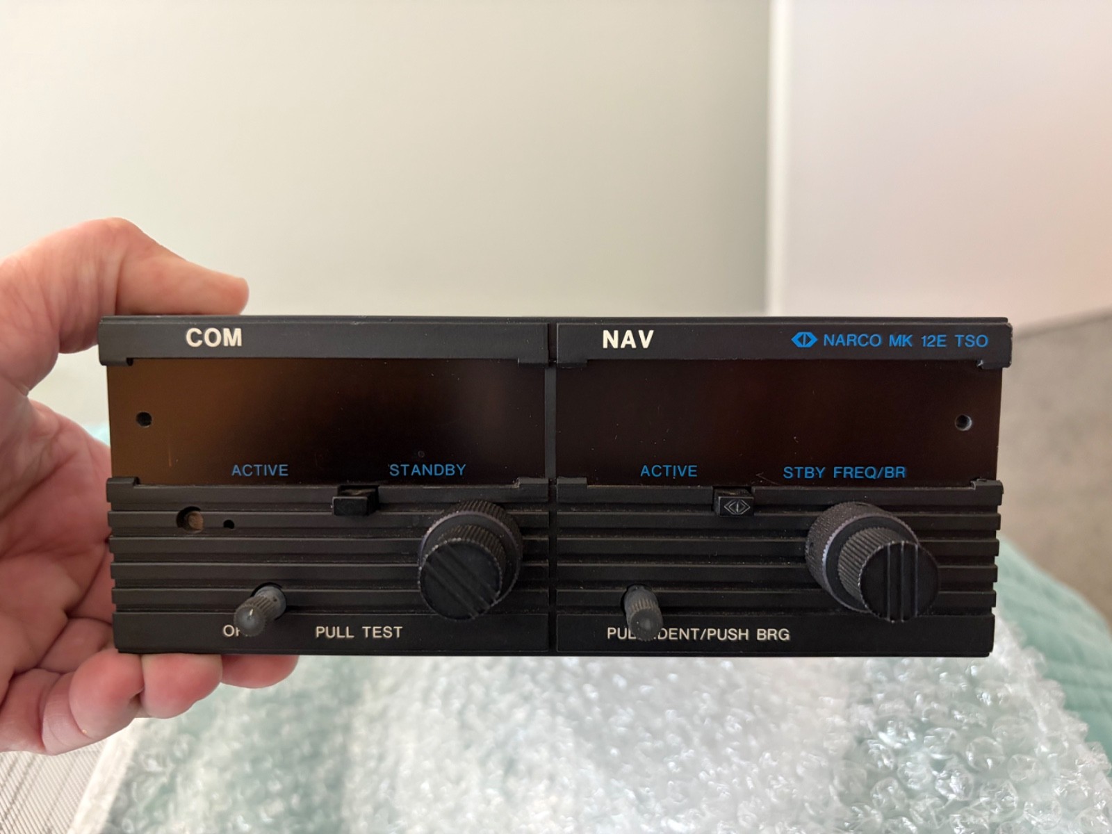 Narco MK 12E NAV/COM w/ radial readout 8130 tag