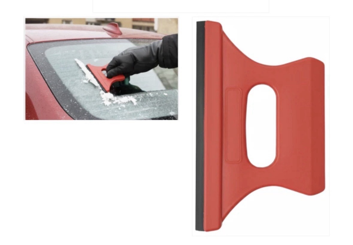 Car /Vehicle 2 in 1 Window Ice Frost Scraper and Rain Stain Remover 14 x 8.5 cm