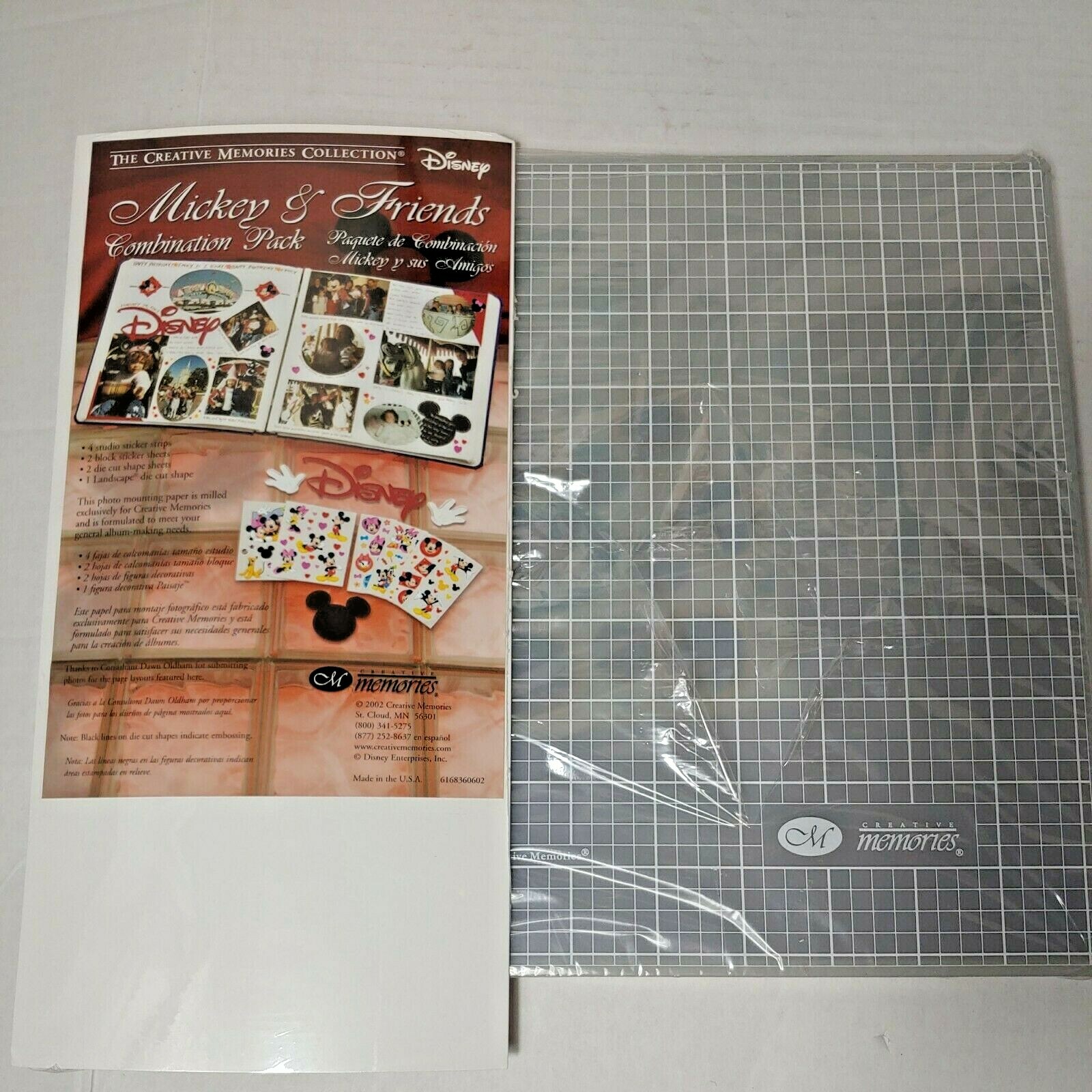 Creative Memories Bundle Cutting Mat Disney Mickey & Friends Pack New