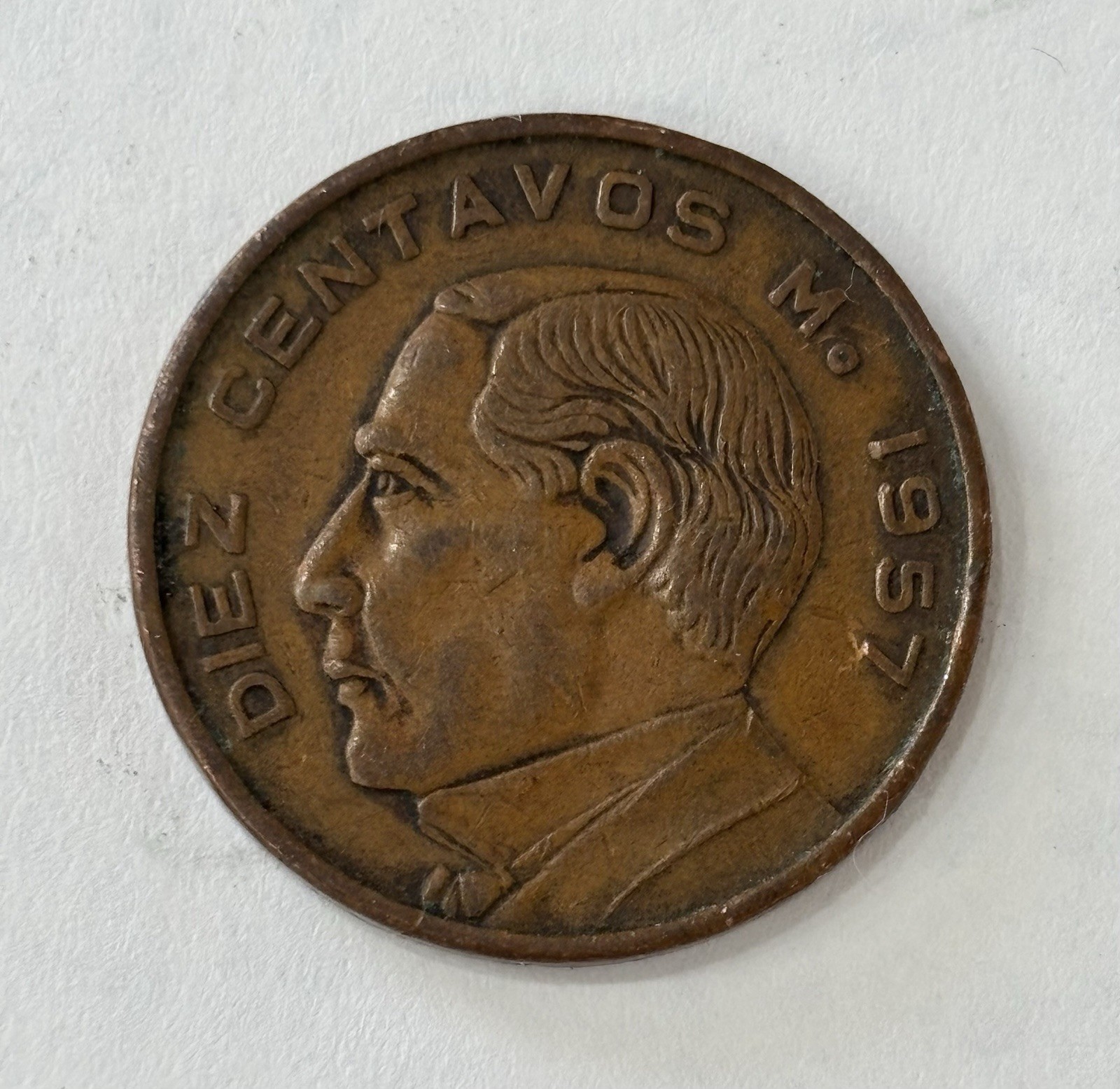 Vintage Assorted Mexican Coins 1957, 1969, 1946, & 1952