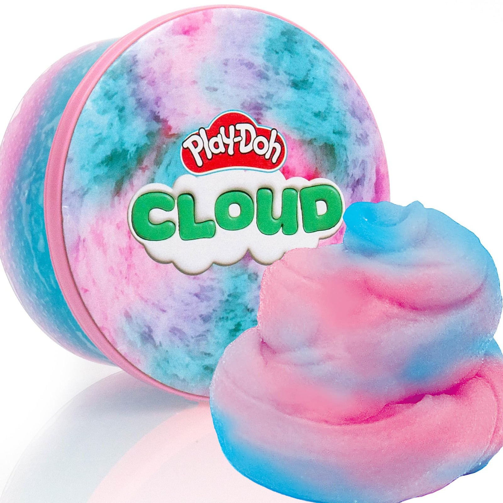 Play-Doh Scented Cloud Slime 10cm x 4.7cm x 14.5cm, Cotton Candy Pink/Blue