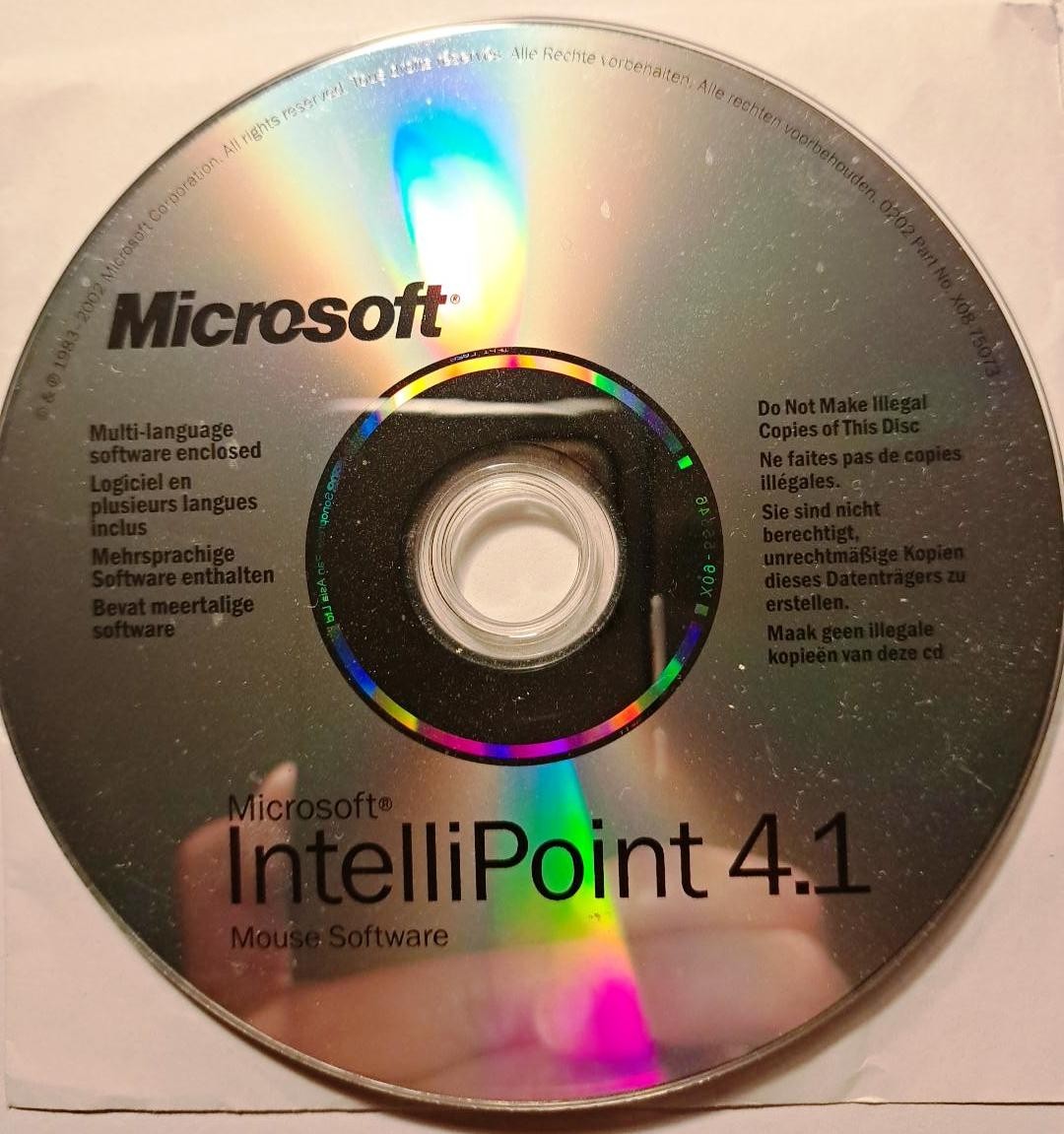 Microsoft IntelliPoint 4.1 Mouse Software CD