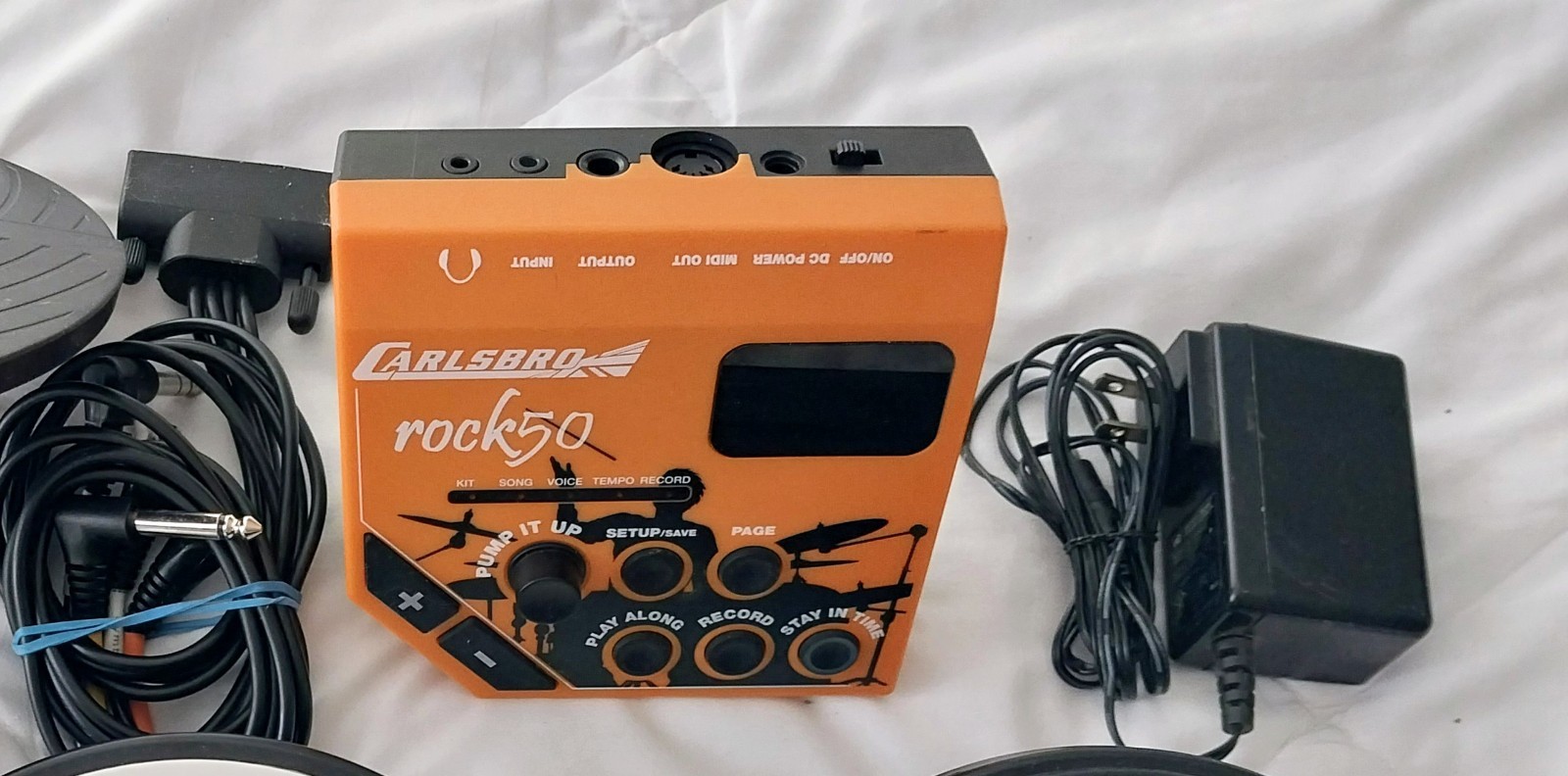 Carlsbro Rock 50 Drum Module with Wiring Harness/Trigger Snake & Power Supply