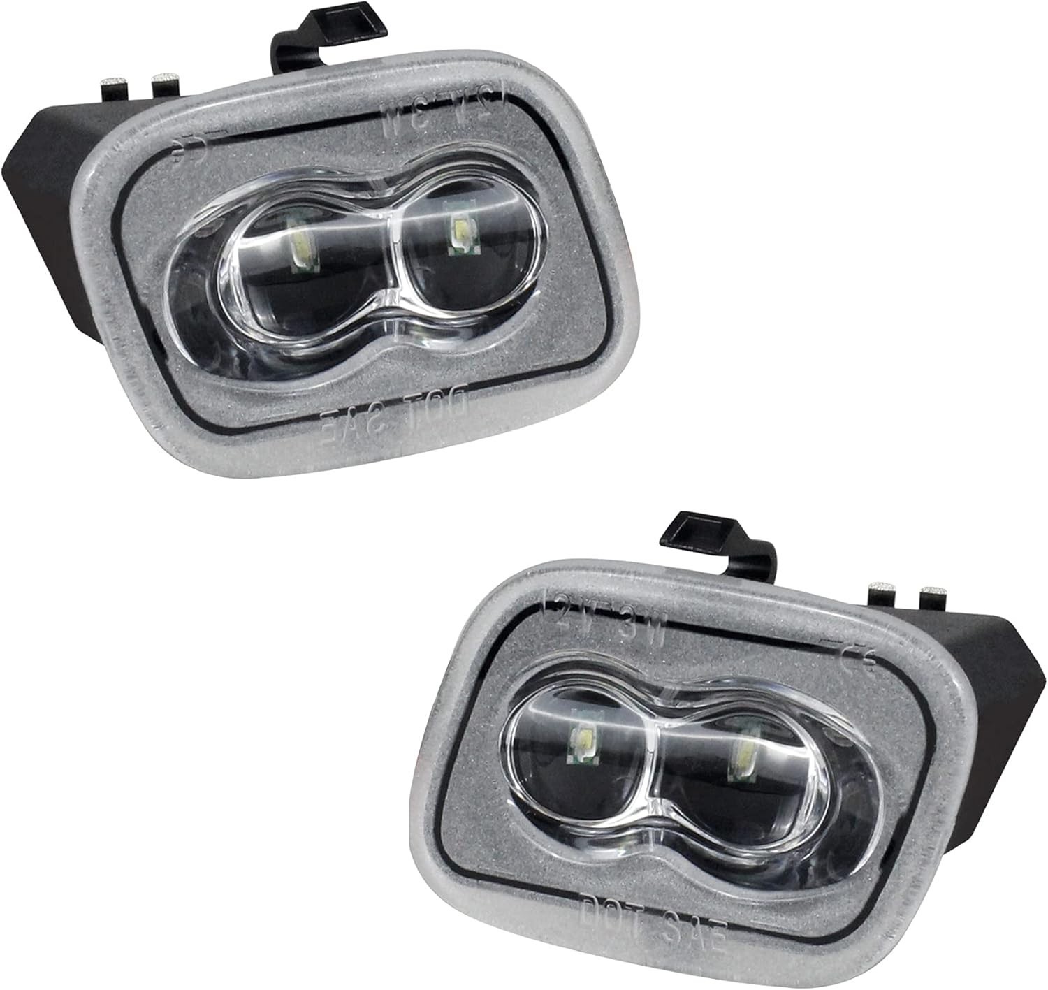 Side Mirror Puddle Light LED Lamp Assembly Compatible with 2015-2021 F-150 2017-