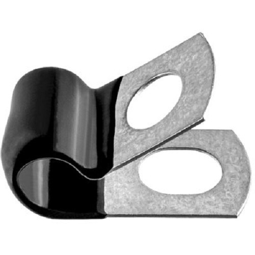 25 Closed Clamps 5/8" - Galvanized Vinyl Coated