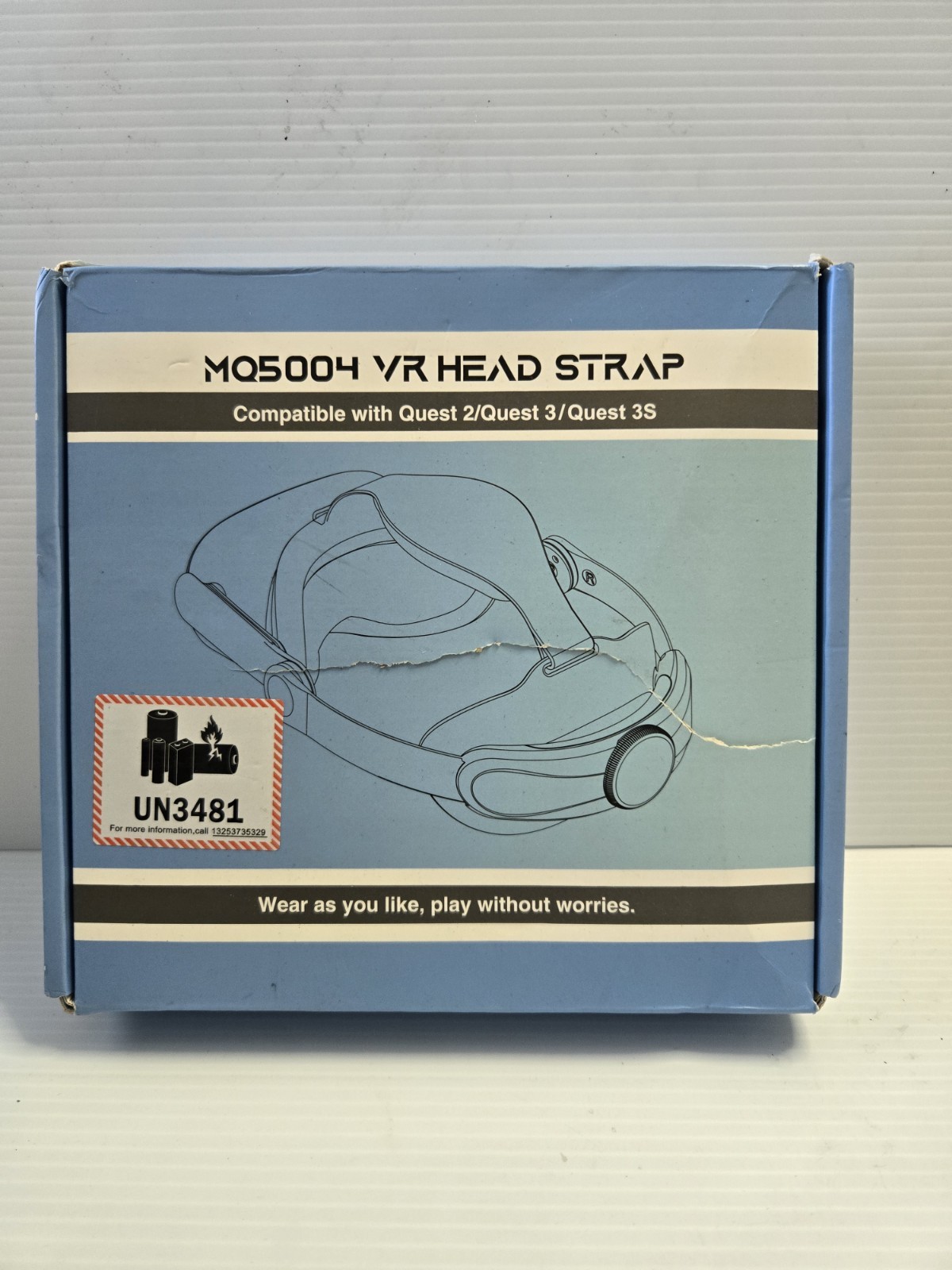 MQ5004 VR Head Strap w/ Battery for Meta Quest 2 Quest 3 Quest 3S Adjustable
