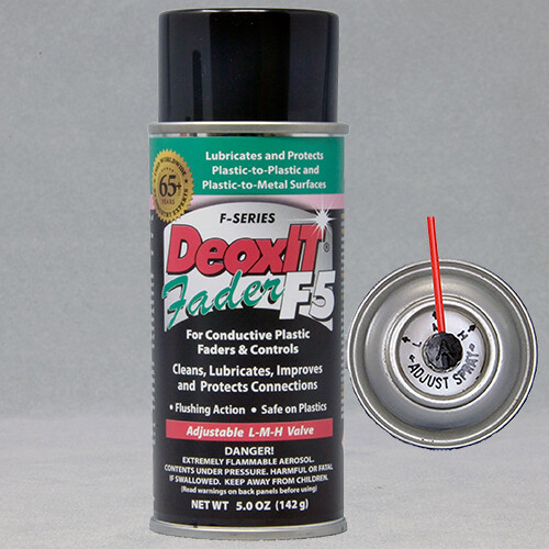 Hosa Caig - F5S-H6 - DeoxIT® Fader - 5% Sol - 5 oz - Fader F5 Contact Lubricant
