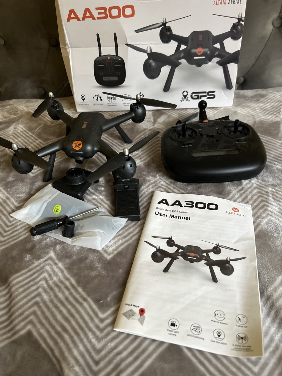 Altair Aerial AA300 6-axis Gyro Drone GPS & Maps-1080p Camera