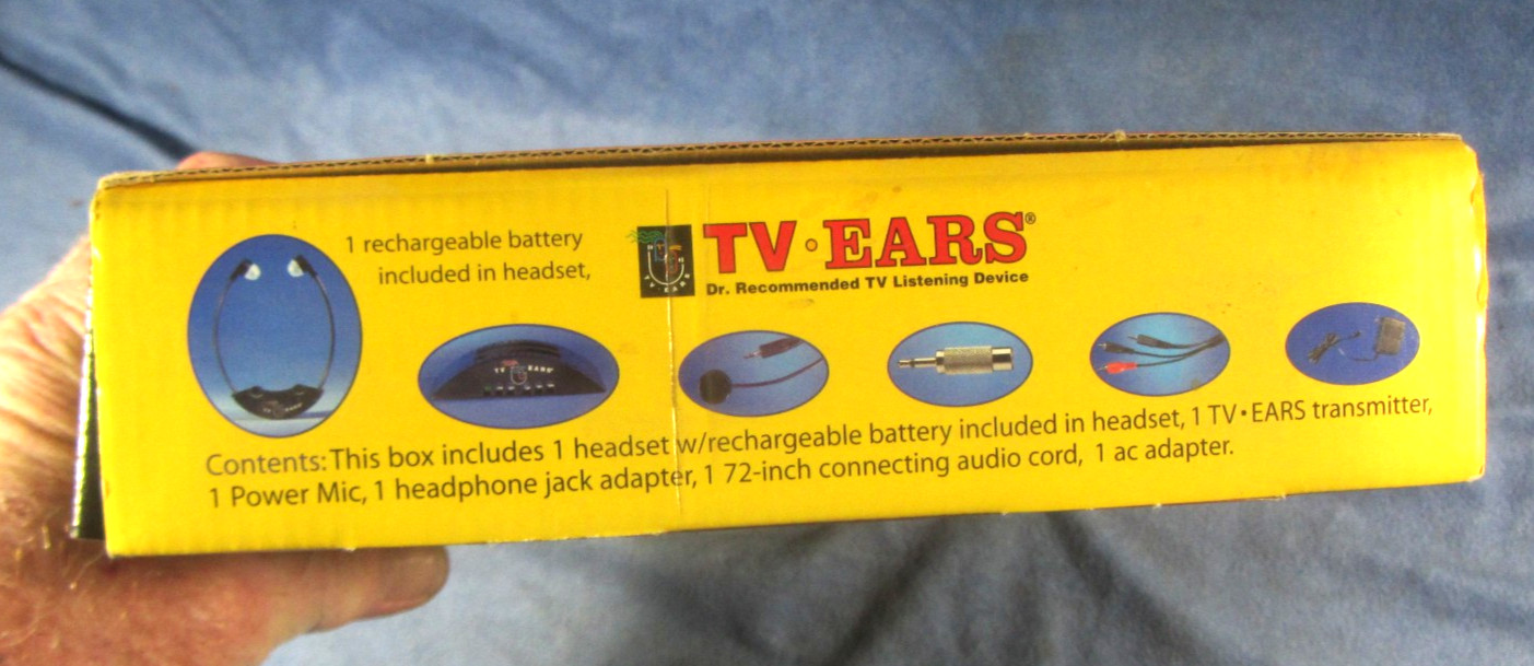 TV Ears and Accessories - Needs Battery, Untested As-Is