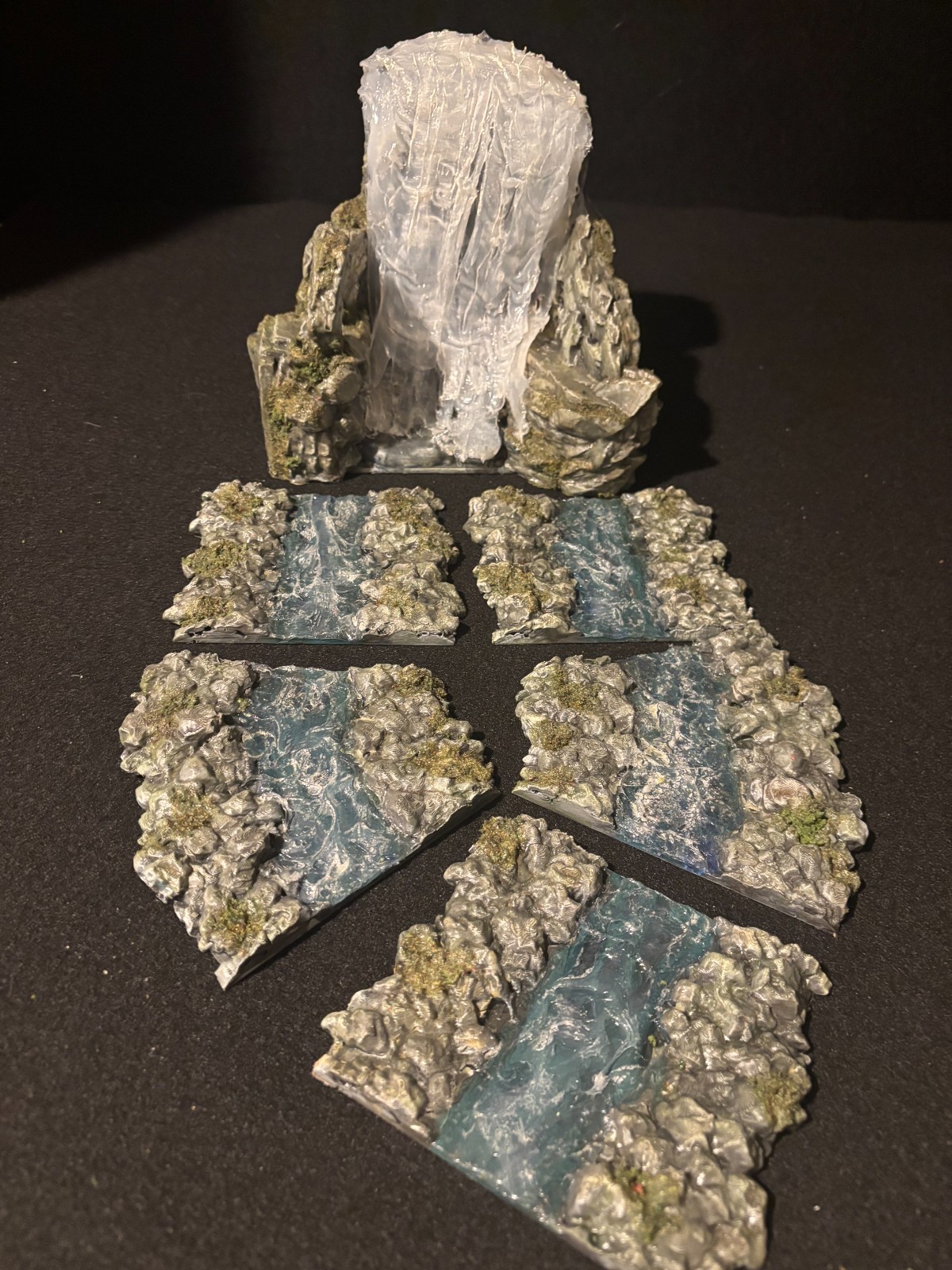 28mm Tabletop Terrain Waterfall Set