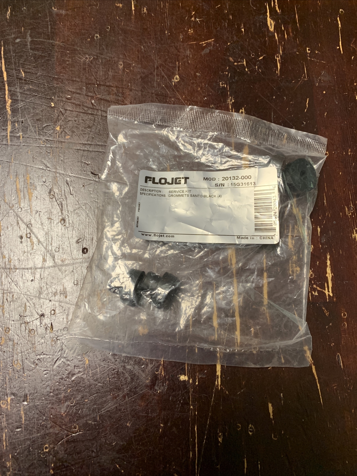 New Flojet 4 Grommets Santo Black Service Kit