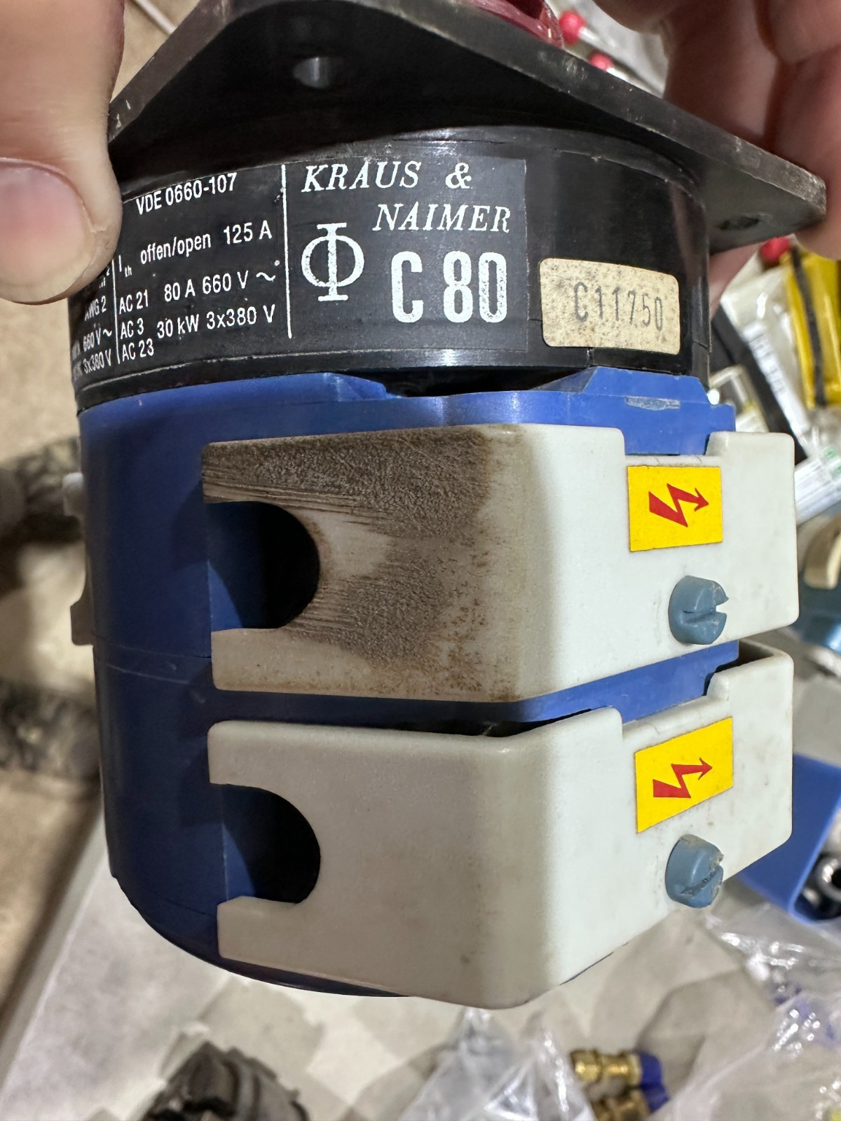 KRAUS & NAIMER Rotary Switch C80, VDE 0660-1/BS 5419