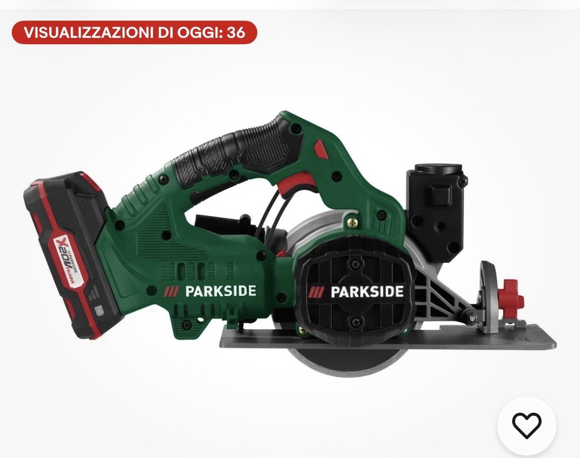 PARKSIDE 20V PAFS 20 A1 TILE CUTTER WITH WATER TANK BATTERY 2A INCLUDED