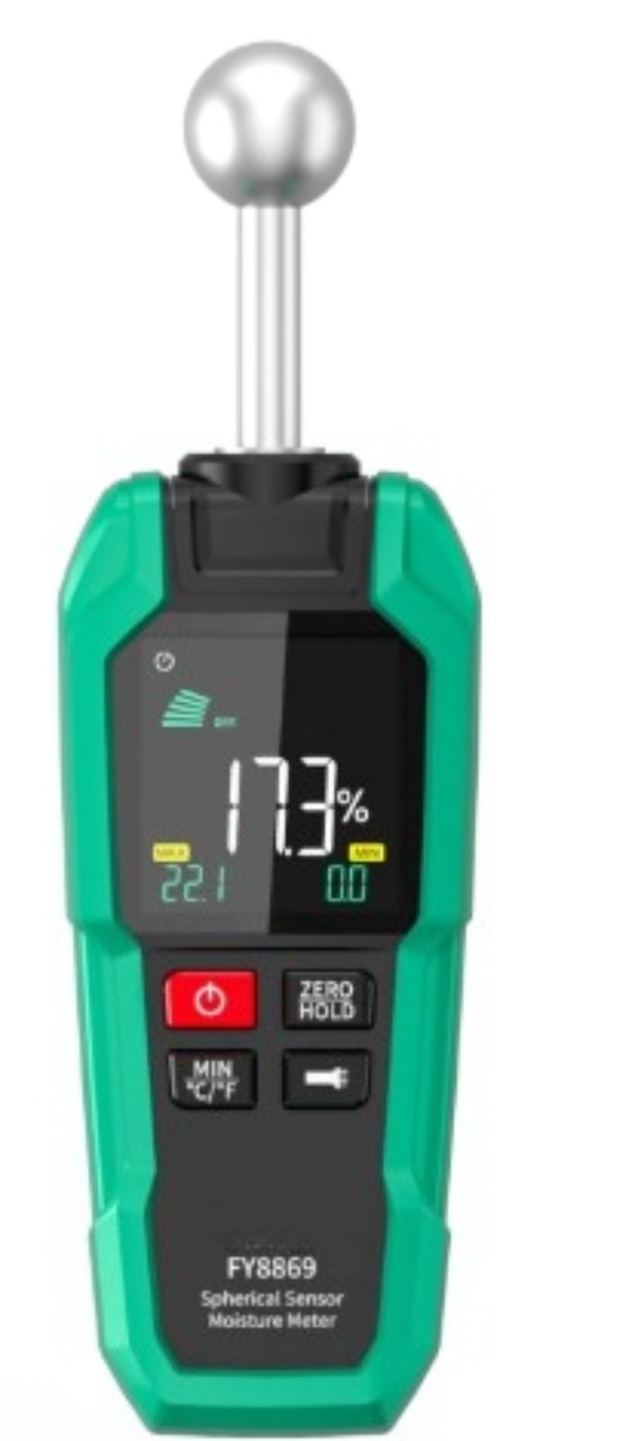 High-Precision Spherical Wood Moisture Content Tester Wall Moisture Detector