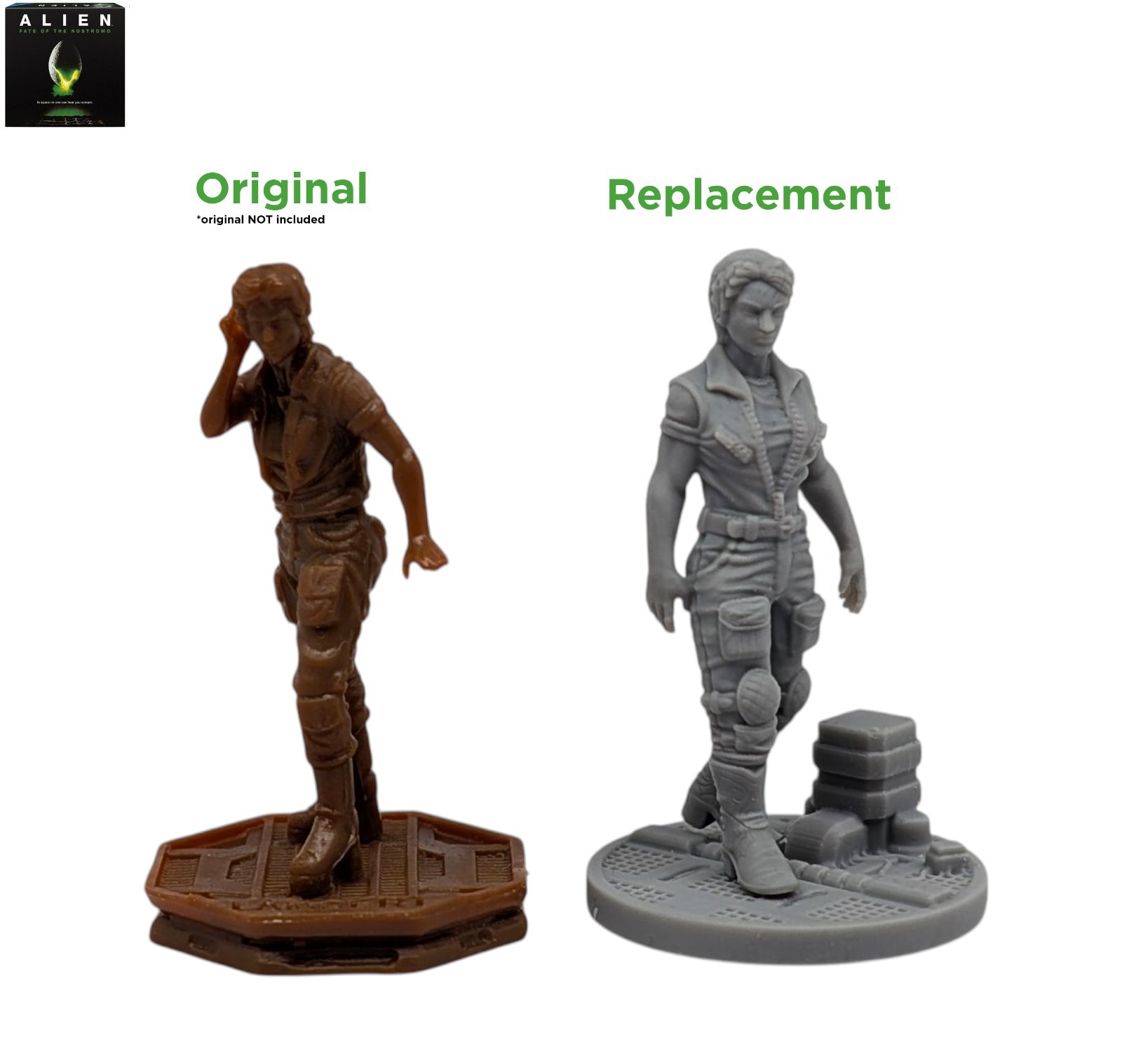 Alien: Fate of the Nostromo Board Game Compatible Upgraded Resin Miniatures