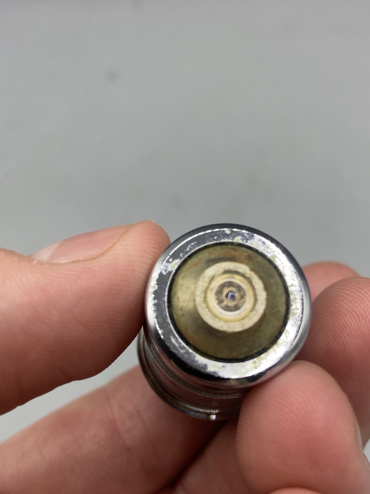 AO American Optical 40/.66 Plan Achromat Microscope Objective USA READ DIRTY