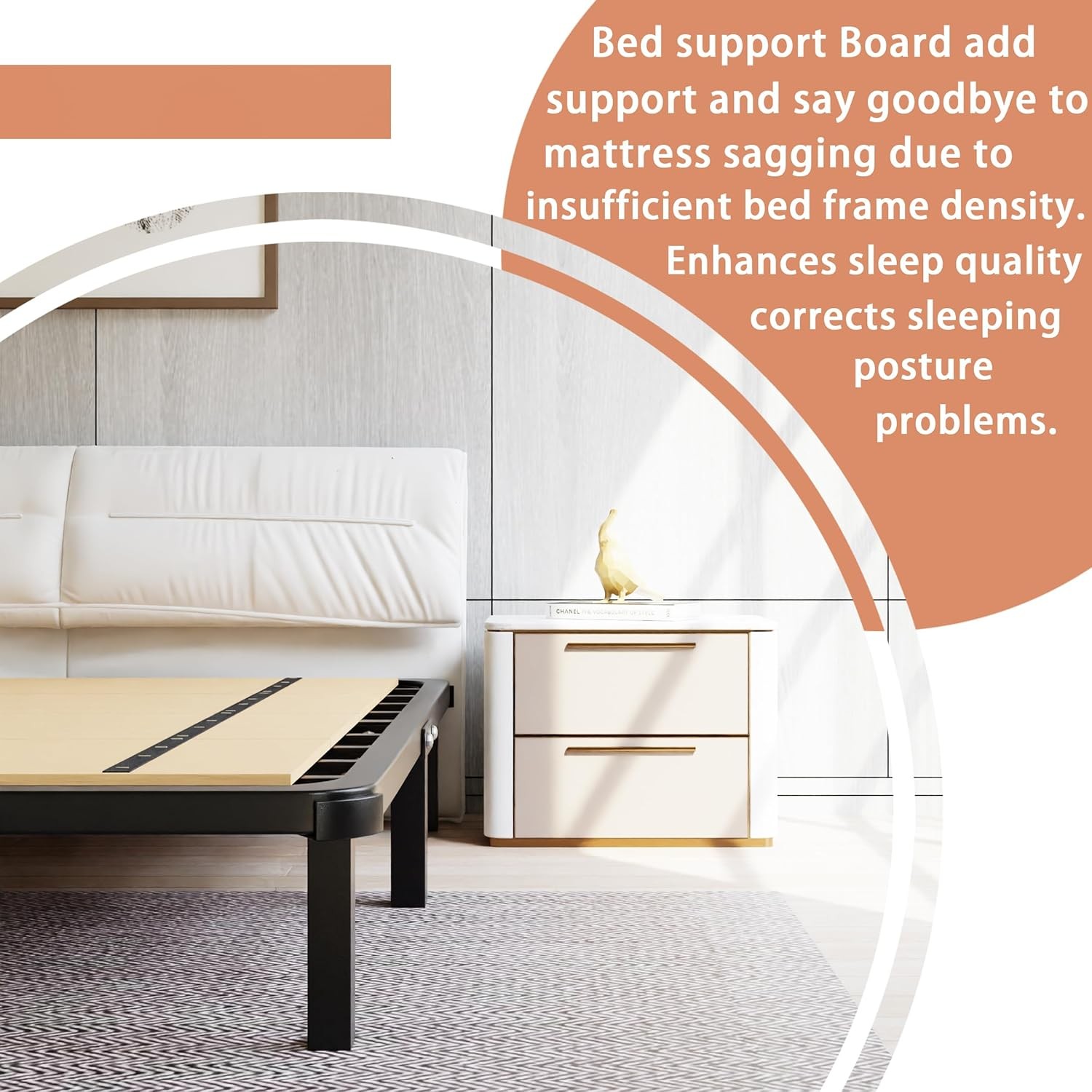 Full Bunkie Board Under Mattress Support Foldable Lightweight Bed Solution Full