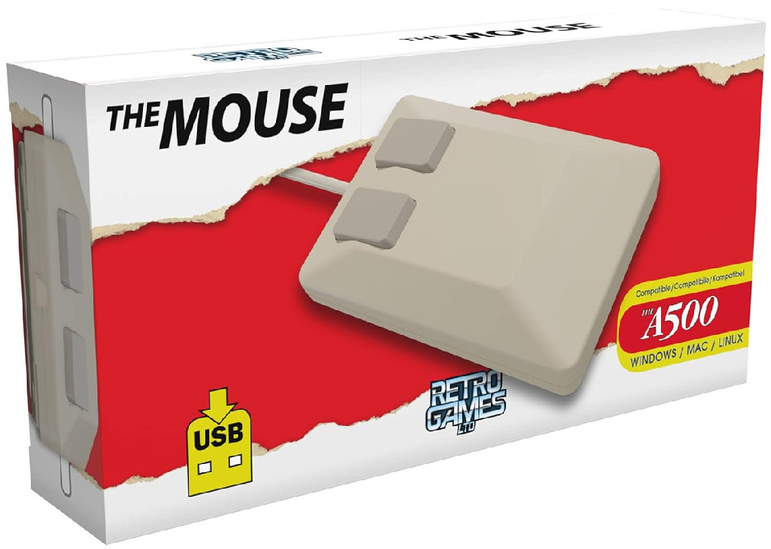 The A500 Mini THE MOUSE (USB) Retro Games also for PC, MAC, Linux | NEW & ORIGINAL PACKAGING!