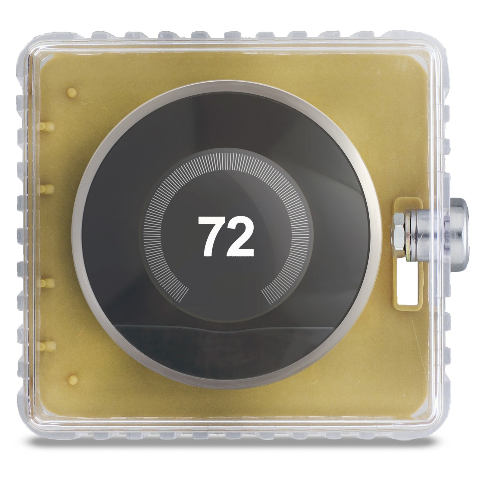 BISupply AC Thermostat Cover with Lock XS 1pk - Wall AC Panel Lock Box with Key