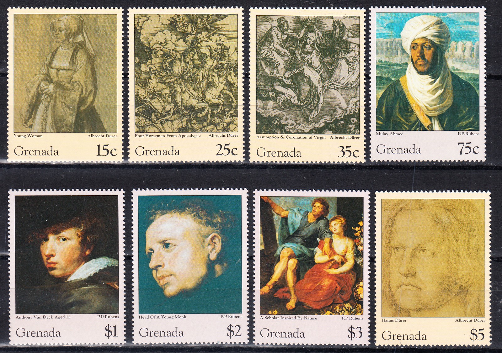 W GRENADA 2514-2521 PAINTINGS