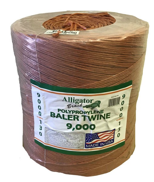 Alligator Brand Orange Polypropylene Baler Twine 9000ft High Strength