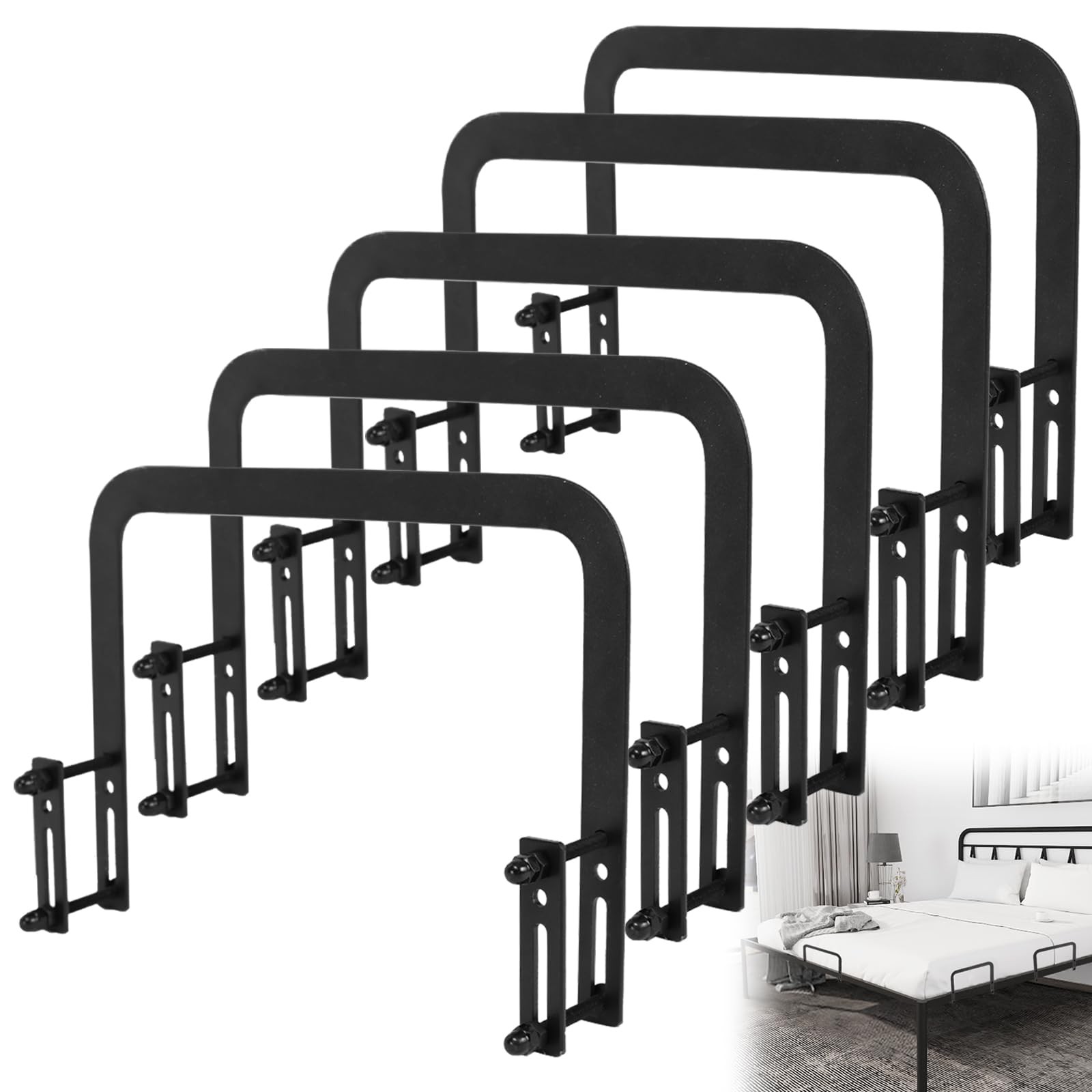 Mattress Retainer Bar Keep Mattress Stopper from Sliding,Non Slip Bed Slide S...
