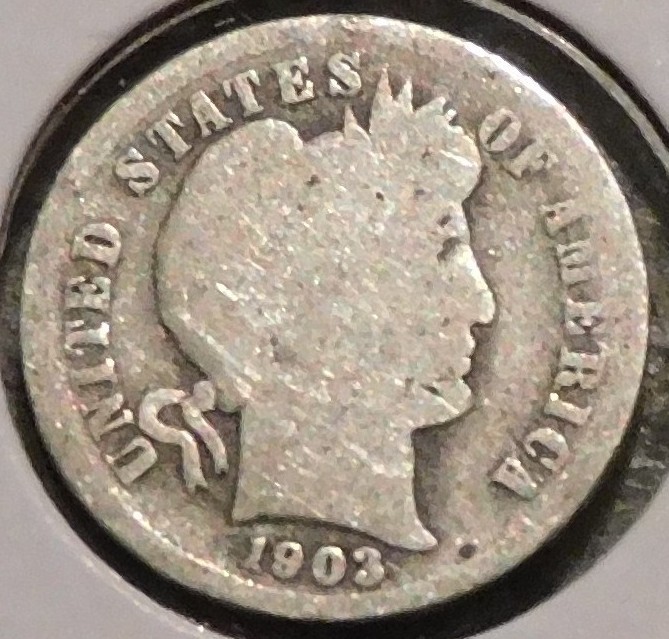 Silver Dime - Barber - 1903 [615]