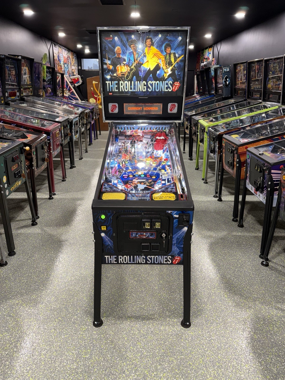 Rolling Stones Pinball Machine Stern 2011 Orange County Pinballs Free Shipping