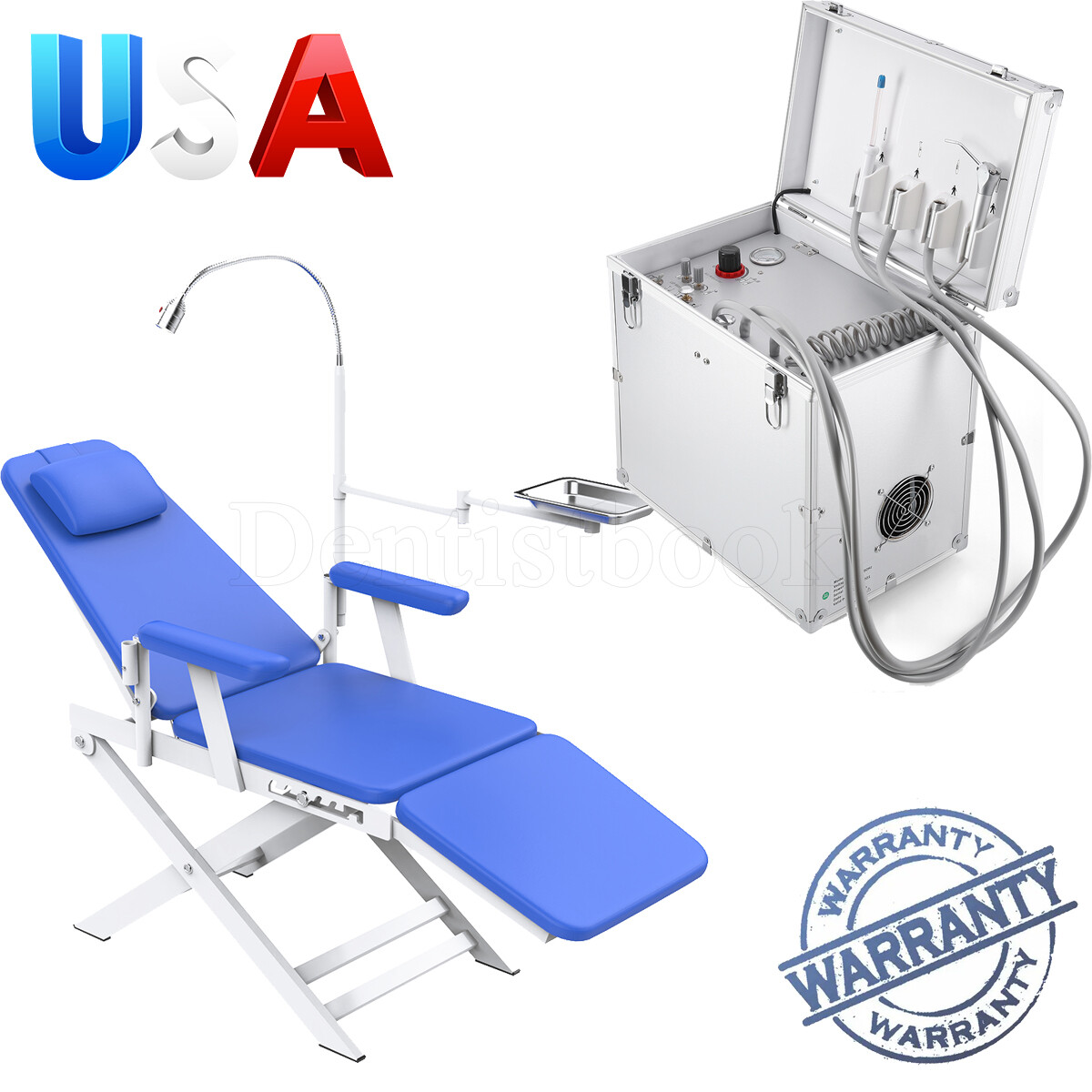 Dental unidad móvil de entrega de succión compresor de aire /Silla portátil