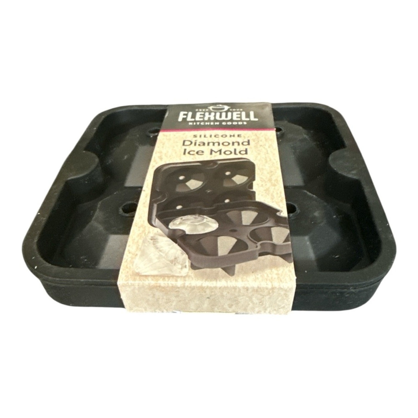 Silicone Diamond Ice Cube Mold Flexwell brand NEW