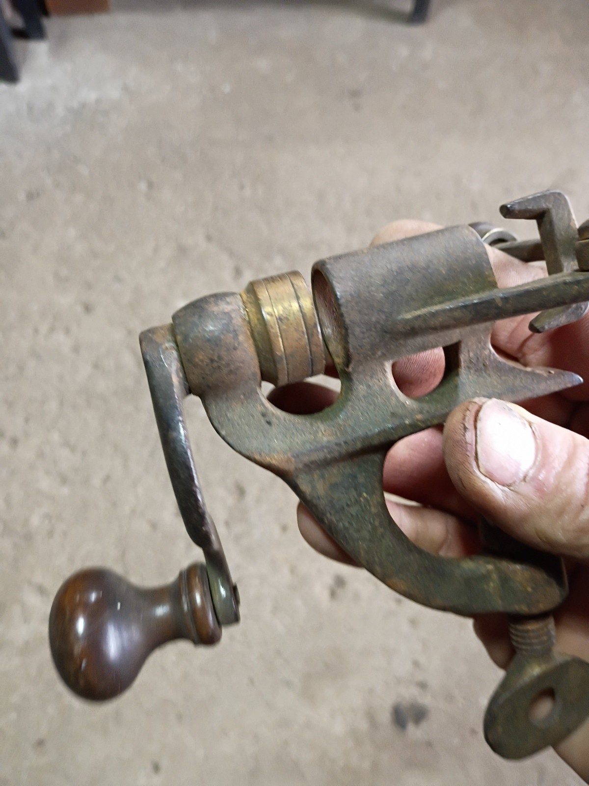 Vintage No. 1 BGI Co. 12 Gauge Hand Crank Crimping Tool Clamp On Reloading