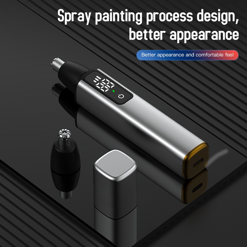 Ear and Nose Hair Trimmer Men USB Rechargeable Painless Trimmer Tool Freeasy