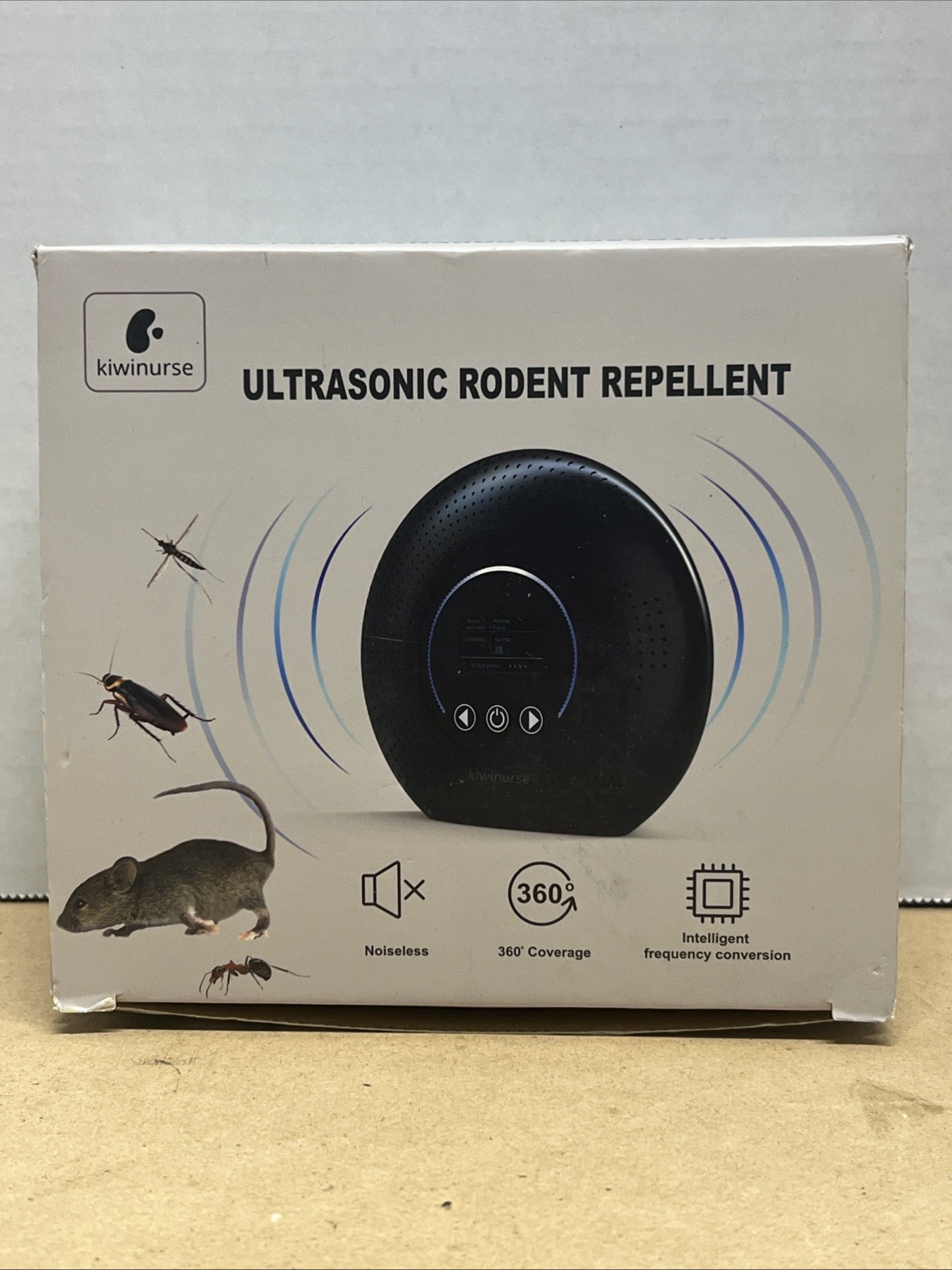 Kiwinurse Ultrasonic Pest Repellent Noiseless 360 Coverage