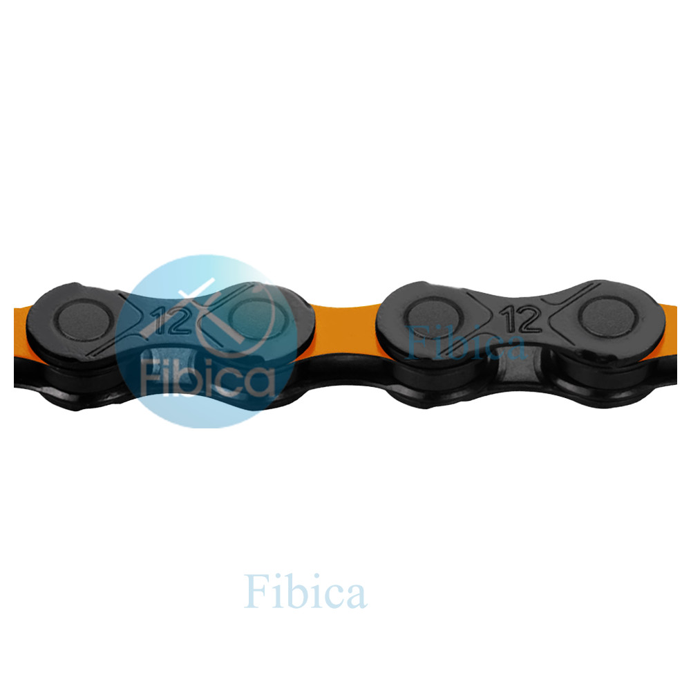 NEW KMC DLC 12 BLACK ORANGE 12-SPEED CHAIN 126 LINK Titanium Carbon Nitride