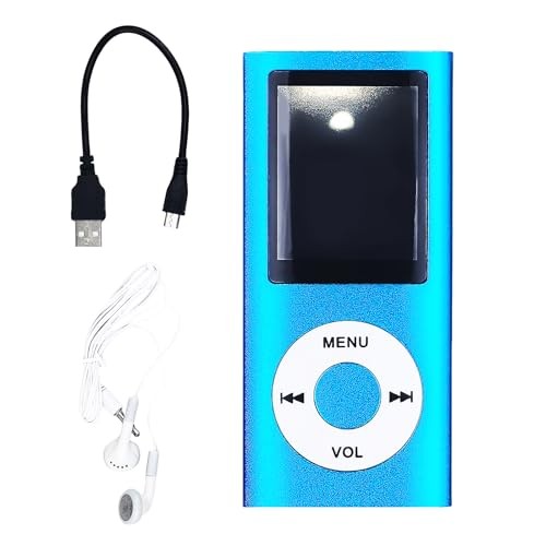 MP3 Player,Portable Multifunctional MP3 Digital Music Player,1.8 Inch LCD Blue