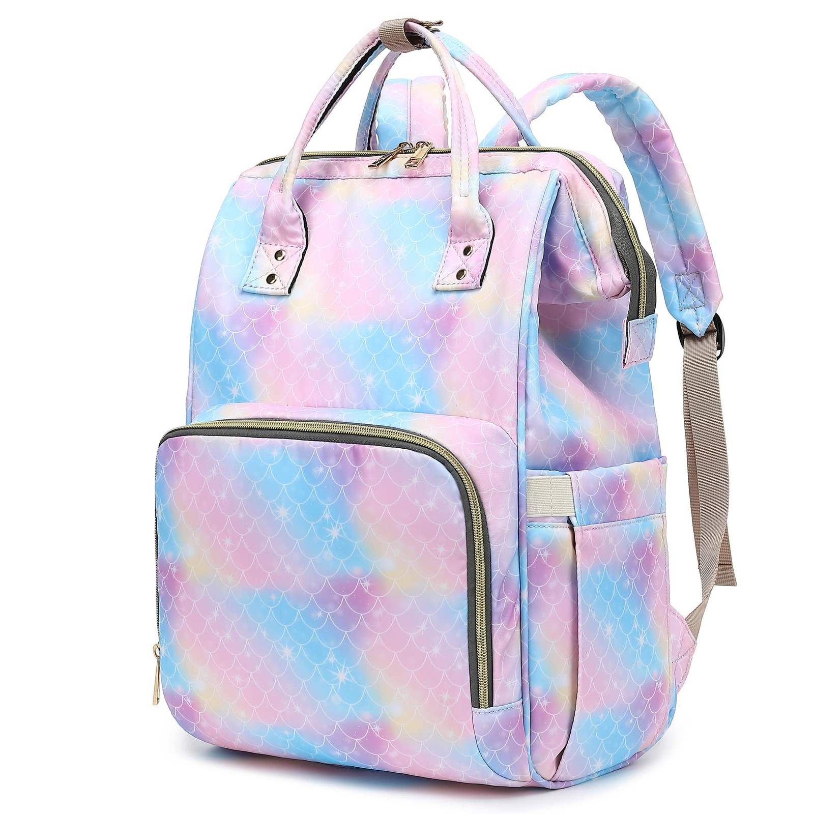 Mermaid Women Laptop Backpack, College School Backpack Bookbag 15.6 Inch Comp...