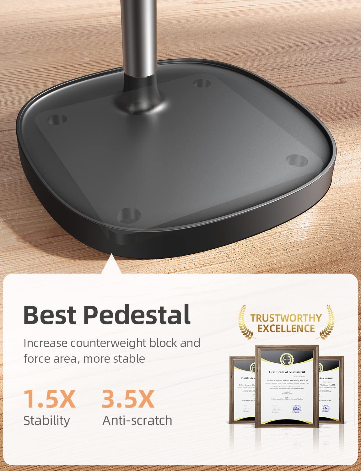 Adjustable Phone Stand – Desk Holder for iPhone, iPad, Switch, Tablet...
